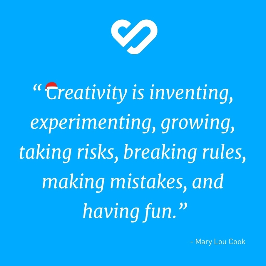 Creativity is inventing, experimenting,growing,taking risks, breaking rules, making mistakes and having fun