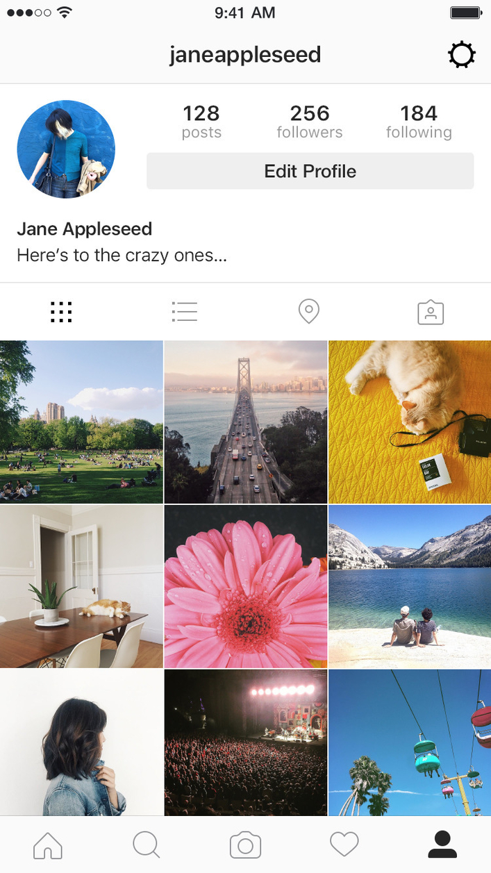 Instagram new interface