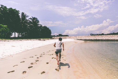 Beach running