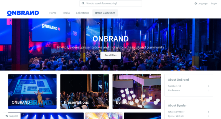 Dam library for onbrand