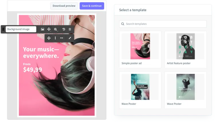 Print brand templates