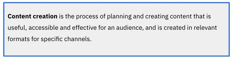 Content creation the essential guide definition