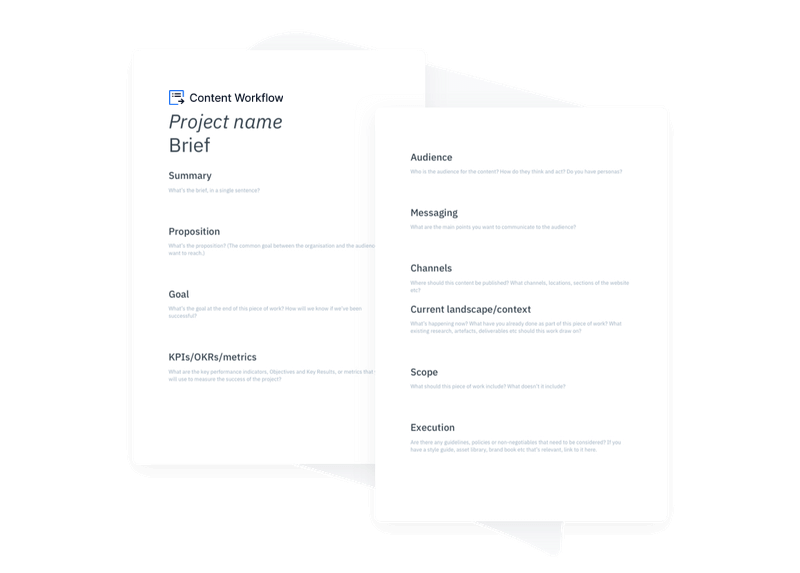 Inprove briefs content workflow by bynder