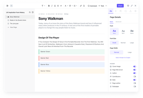 Collaborative document editing tools clickup docs