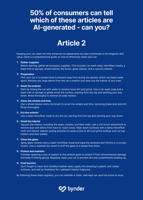 Bynder’s 'Human Touch' survey uncovers consumers opinions on the use of AI in content creation