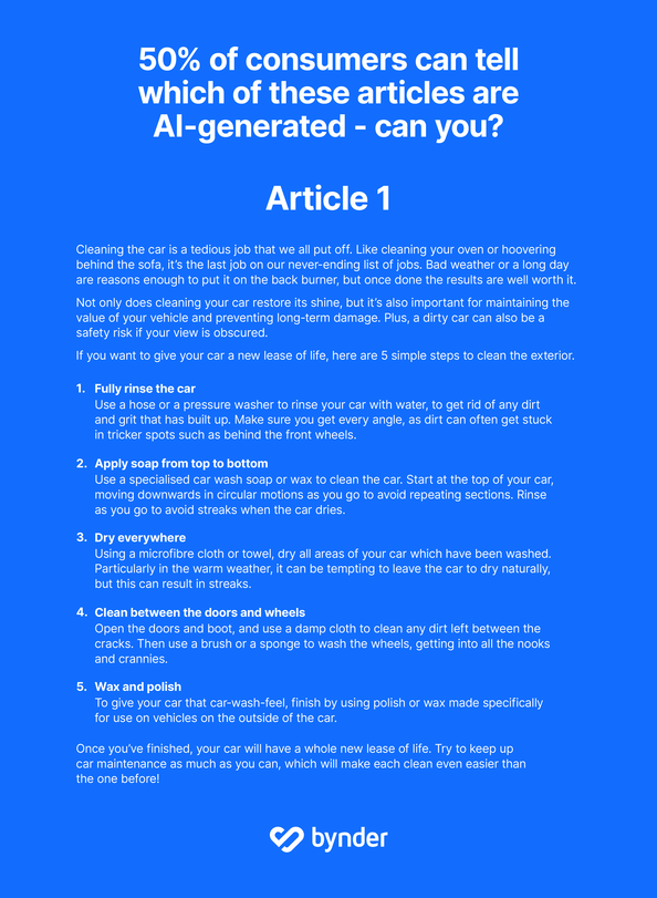 Bynder’s 'Human Touch' survey uncovers consumers opinions on the use of AI in content creation