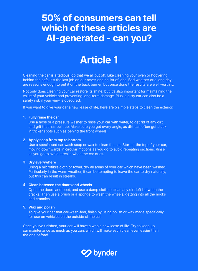 Bynder’s 'Human Touch' survey uncovers consumers opinions on the use of AI in content creation