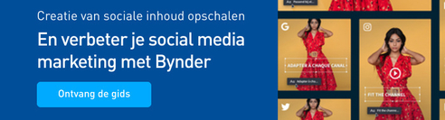 Social media marketing banner nl