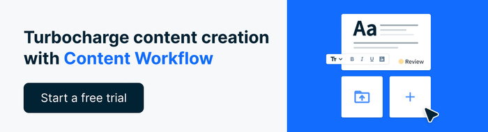EN blog content workflow trial cta