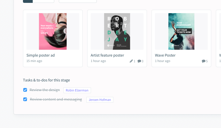 Workflow tasks