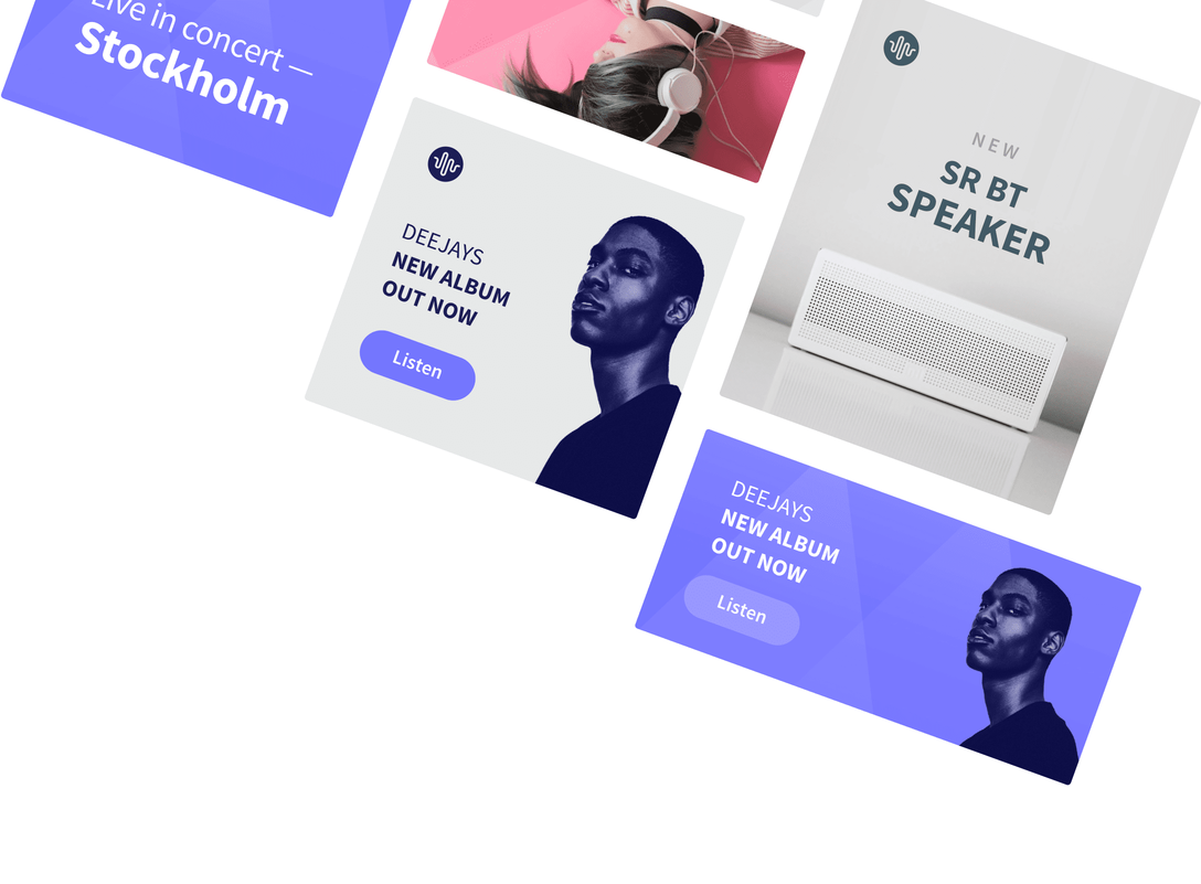 Create a high volume of digital content in minutes instead of hours