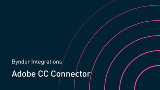 Bynder integrates with Adobe CC Connector