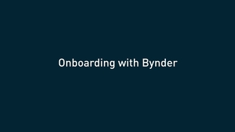 Onboarding with Bynder