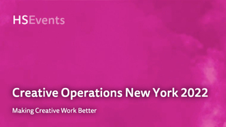 Creative Operations New York 2022