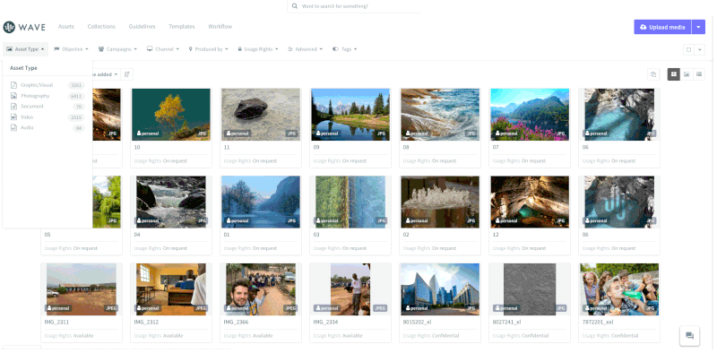 Digital asset management taxonomy