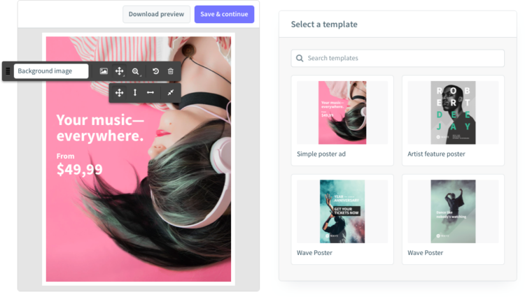 Print brand templates