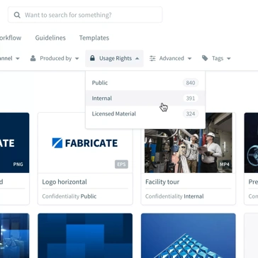Aangepaste toegangs- en gebruiksrechten voor elke partner en distributeur om in alle veiligheid toegang te krijgen tot de items die ze nodig hebben.