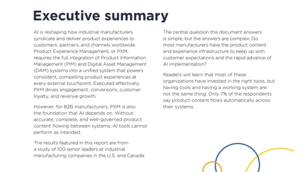 The PXM gap: what the research says about AI readiness in manufacturing