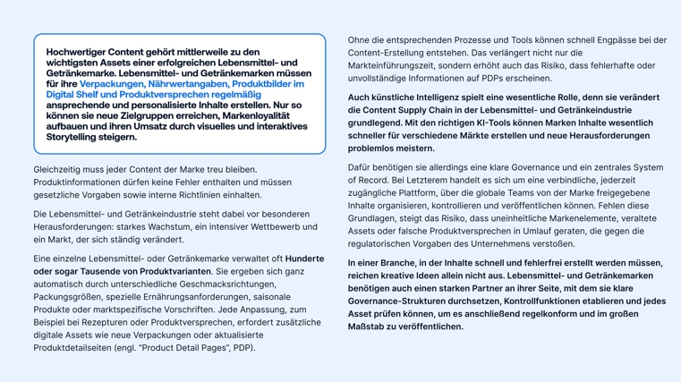 Optimieren Sie Ihr Digital Shelf: Ein strategisches DAM-Playbook für Lebensmittel- und Getränkemarken