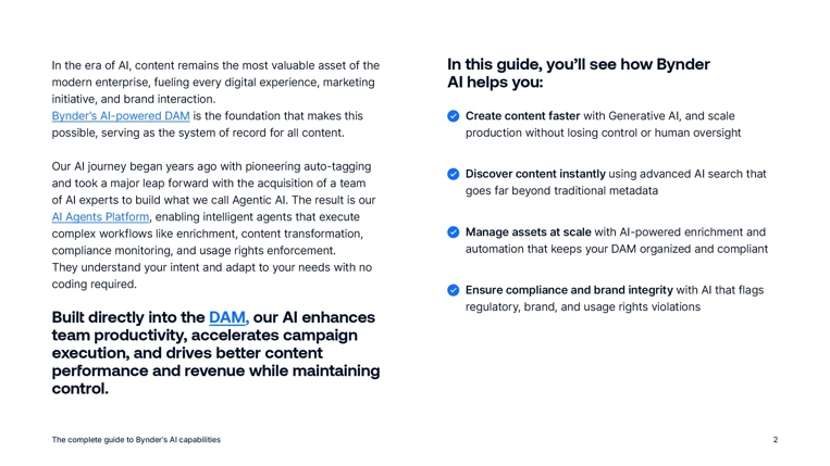 The complete guide to Bynder’s AI capabilities