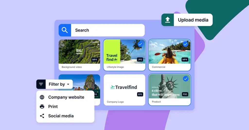 Digital asset library: How to find on-brand content in seconds