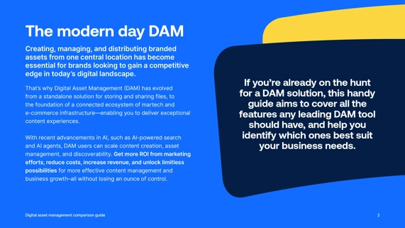 Cut through the noise and find the right DAM, faster