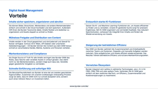 Digital Asset Management Funktionsübersicht