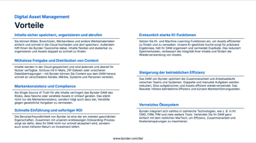 Digital Asset Management Funktionsübersicht