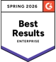 Badge G2 Best Results Enterprise Spring 2026
