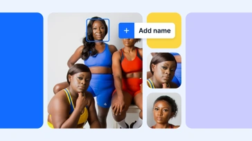 Trouvez et taguez rapidement des images de personnes spécifiques en tapant leur nom ou en utilisant des filtres intelligents.