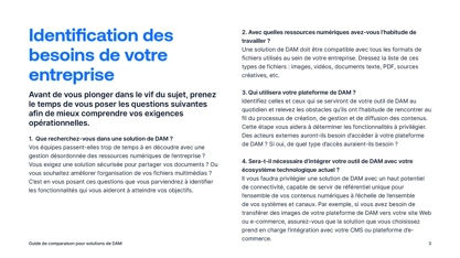 Comparer les différentes fonctionnalités et solutions de Digital Asset Management (DAM)