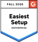 Badge G2 Easiest Setup Enterprise Fall 2026