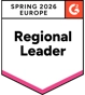 Badge G2 Regional Leader Europe Spring 2026
