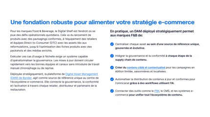 Maîtriser vos performances e-commerce : le playbook DAM pour les marques Food & Beverage