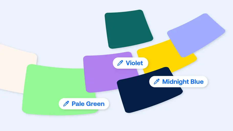 The most and least used colors in logos