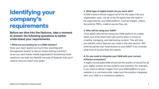 Cut through the noise and find the right DAM, faster