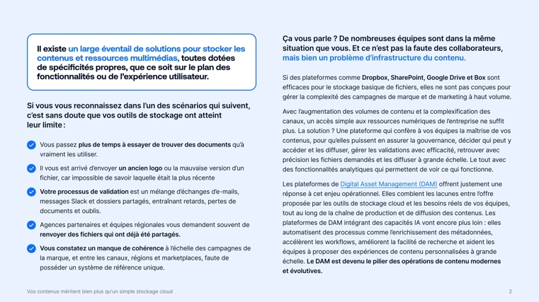 Le DAM : bien plus qu'un simple stockage cloud pour vos équipes
