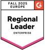 Badge G2 Enterprise Leader Europe Fall 2025