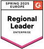 Badge G2 Enterprise Leader Europe Spring 2025