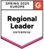 Badge G2 Enterprise Leader Europe Spring 2025