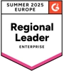 Badge G2 Enterprise Leader Europe summer 2025