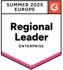 Badge G2 Enterprise Leader Europe summer 2025