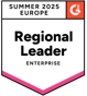 Badge G2 Enterprise Leader Europe summer 2025