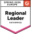 Badge G2 Regional Leader Europe Enterprise Spring 2026