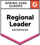 Badge G2 Regional Leader Europe Enterprise Spring 2026