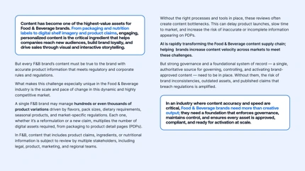 Win the digital shelf: The strategic DAM playbook for Food & Beverage brands