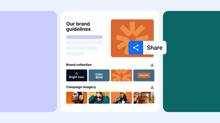 Enable teams with curated, self-serve brand hubs