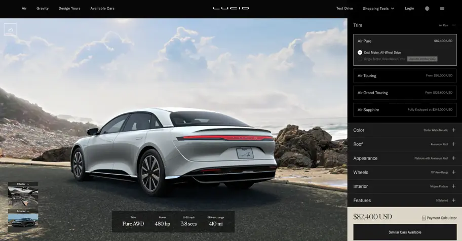Spotlight Client : Lucid Motors améliore ses expériences de vente omnicanales grâce au DAM