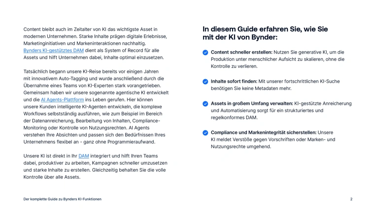Der komplette Guide zu Bynders KI-Funktionen
