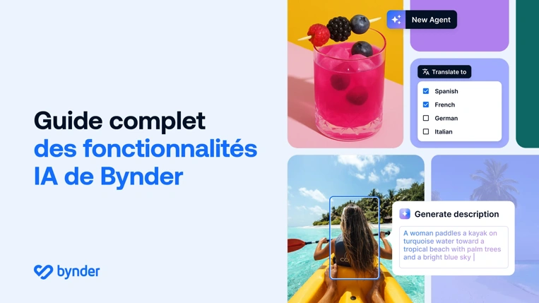 Le guide complet des fonctionnalités IA de Bynder